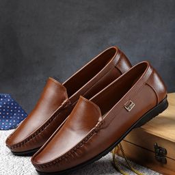 action Lightweight | Comfortable | Trendy | Daily Wear | Synthetic Leather Loafers For Men-picture-12
