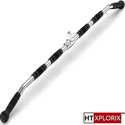 ht xplorix LAT Pull Down Bar 48 inch Straight Bar Cable Attachment for Back & Upper Body Multi-training Bar-picture-10