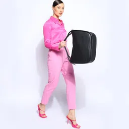 Women Black Messenger Bag-image-1