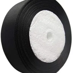 world wide villa DARK NIGHT BLACK RIBBON SATIN 1 ROLL-picture-10