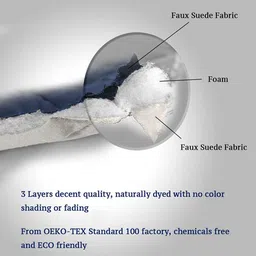 stitchnest Grey Solid Velvet 2 Seater Quilted Sofa Cover (Protector) with Tassel image 5