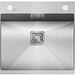 venus 24 x 18 x 10 Single Bowl Handmade Kitchen Sink Tap hole 24"x18"x10" Handmade Stainless Steel Single Bowl With Tap Hole ven136 Vessel Sink image 1