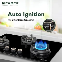 faber HOB EXPERIA HT753 AI FFD| Flame Failure Device|Auto Electric Glass Automatic Hob image 2