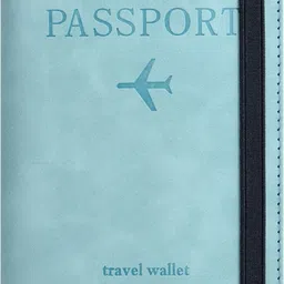 qigali Men & Women Travel, Trendy Multicolor Artificial Leather RFID Document Holder image 1