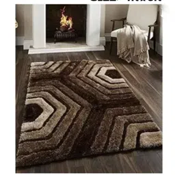 rm handloom Brown Polyester Carpet-picture-13