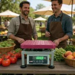 monet 80kg MS ; High Precision ;Portable ; 2 days Battery Backup Weighing Scale image 5
