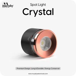 murphy 6W Crystal Black Rose Gold COB Surface Lights for ceiling (Pack of 1) Ceiling Light Ceiling Lamp image 2