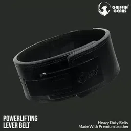 griffin gears Genuine Leather Durable Weightlifting / Power Lifting Belt 10MM (XL- 44''-50'') Back / Lumbar Support-picture-11