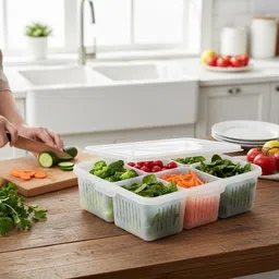 krishav Plastic Fridge Container - 2000 ml image 4