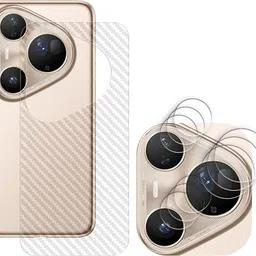 KOISTON Screen Guard for Huawei Pura 80 Ultra 5G Camera Lens Glass Protector | Anti-Scratch | Edge to Edge Full Coverage ( BACK CARBON FIBER SKIN + CAMERA LENS PROTECTOR )-picture-15