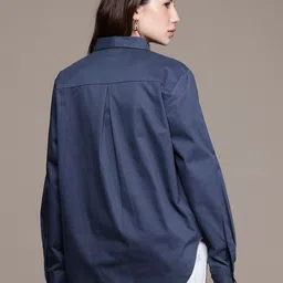 french connection Women Regular Fit Solid Casual Shirt image 4