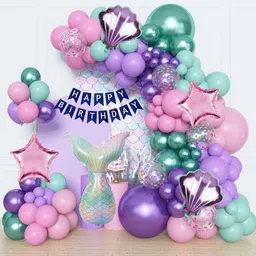 Mermaid Theme Party Decoration Set.-image-5
