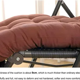 homestic by Kuber Industries Microfibre Chair Pad Pack of 1 Solid image 5