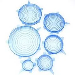 tortoise zone Food and Bowl Covers Lid Cover For Bowl, Can, Jar, Glassware 8.3 inch Lid Set (multicolor,pack of 6) 10 inch Lid Set image 2