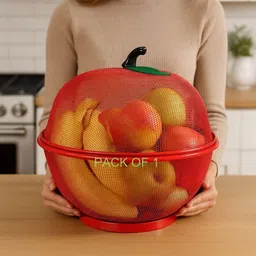 vaghnimart FRUITBASKET-REDLJ Iron Fruit & Vegetable Basket-picture-35