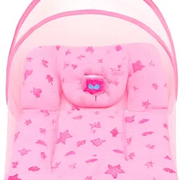 PINK BABY BED WITH MOSQUITO NET Standard Crib-image-59