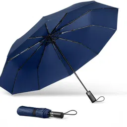 keepcart Strong Wind Proof Rain Proof with 10 Ribs Bone Travel Folding Umbrella Umbrella-picture-28