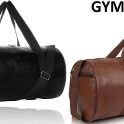 rocketsale 20 L Gym Duffel Bag - DB_UNISEX GYMER BAG COOL LOOK BLACK COLOR 5001 - Black, Brown-picture-41