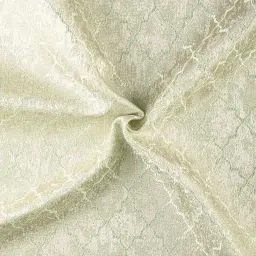 the conversion green Polyester Blend Geometric 7ft Light Filtering Eyelet Door Curtain image 4