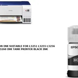 EPS Epson 003 Original ink Suitable for L3251 L3255 L3256 L3260 INK TANK PRINTERS Black Ink Bottle image 3