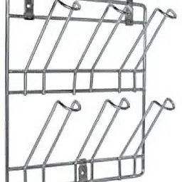 krishnametal KM-wall glass stand-01 Stainless Steel Glass Holder image 1