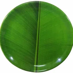 shree chatri dham enterprise Pack of 6 Microfiber Banana Laser Printed Leaf Plates Dinner Set-picture-12