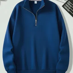 omi Men Full Sleeve Self Design Sweatshirt image 1