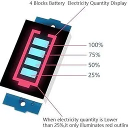 doctorgentle 6 in1 Battery Lavel Indictror 8.4v With Volt Meter and C type Charging Module Led Volt Meter 100v Non-magnetic Electronic Level image 3