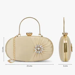 falcon bag Party, Formal, Casual Gold Clutch image 4