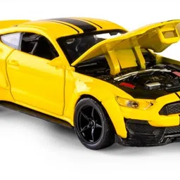 the shiny mart Mustang 1:36 Scale Diecast Pull Back Toy Car with Openable Doors image 3