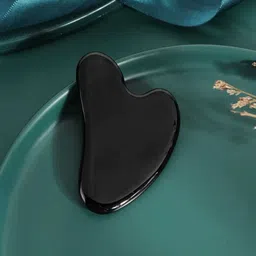 ecool Natural Black Gua Sha – Premium Large Stone for Full-Body & Facial Massage image 1