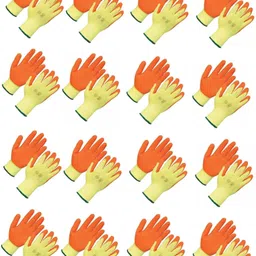 Premium Quality Nylon Anti Cut Resistance Hand Gloves (16 Pair) Re-usable and Washable,Industrial use, use for Kitchen, Gardening, Metal Sheet, Agriculture, Construction etc Gardening Shoulder Glove Gardening Shoulder Glove-image-9