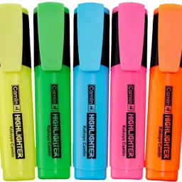 camlin Office Highlighter - Pack of 5 Colours-picture-34