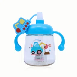 the little bunny hop in style Baby Sipper Cup with Handles and Straw – Spill-Proof– Easy Grip, BPA-Free image 4