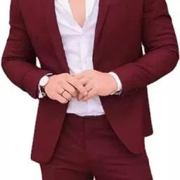 humjoli mens wear Men Solid Single Breasted Casual Blazer-picture-25