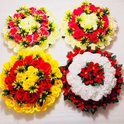 flowerhub MOON AURA Pink, White, Yellow, Red Rose, Lily, Carnations Artificial Flower image 3