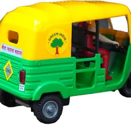 caught trendy Mini Pull Back Collectable Miniature Cng Auto Rickshaw Model Toy image 4