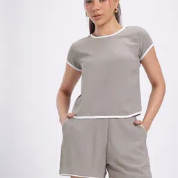 glitchez Top Regular Shorts Co-ords Set-picture-12