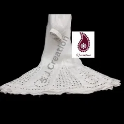 shalwar Georgette Chiffon Blend Embroidered Women ["White"] Salwar-picture-22