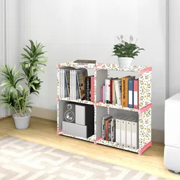 sbkx Carbon Steel Collapsible Bookshelf Space Saving 10-Shelf Book Rack Almirah Home Metal Open Book Shelf-picture-15
