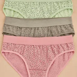 fiveflag Pack of 3 Women Hipster Multicolor Panty image 1