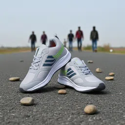wearish Stylish Lightweight Grey Running Sports shoes Breathable Mesh Walking Gym Sneakers For Men-picture-16