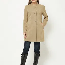 crimsoune club Shell-95%Polyester, 5%Spandex & Lining-100%Polyester Solid Coat For Women image 5