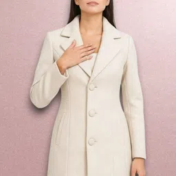 pepzoo Women Solid Double Breasted Casual Blazer image 1