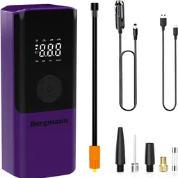 bergmann 150 psi Tyre Air Pump for Car & Bike image 1