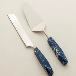 august collectives Blue stainless steel (Set of 2) Knive set image 2