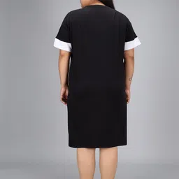 christy world Pack of 2 Women Colorblock Round Neck Pure Cotton Multicolor T-Shirt image 4