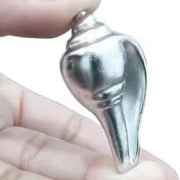 benares souvenirs 100% Natural Parad Shankh (100 Gram Approx) Decorative Showpiece-5.2 cm-picture-35