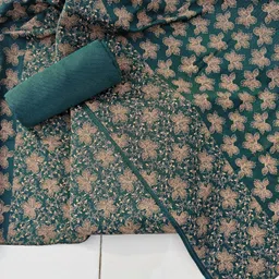 ace collection Unstitched Wool Salwar Suit Material Printed image 3