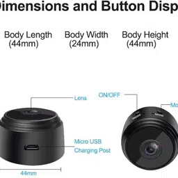 Cxoen Spy Magnet Mini WiFi Magnetic Live Stream Night Vision Security Camera image 5